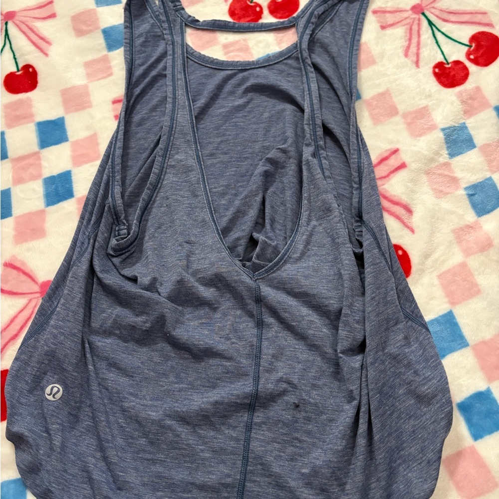 Lululemon Blue Open back Tank Top size 2 or 4